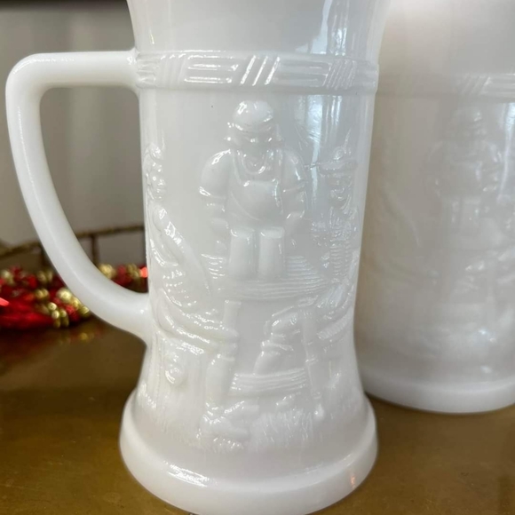 1950s federal Milk Glass Steins - Picture 2 of 3